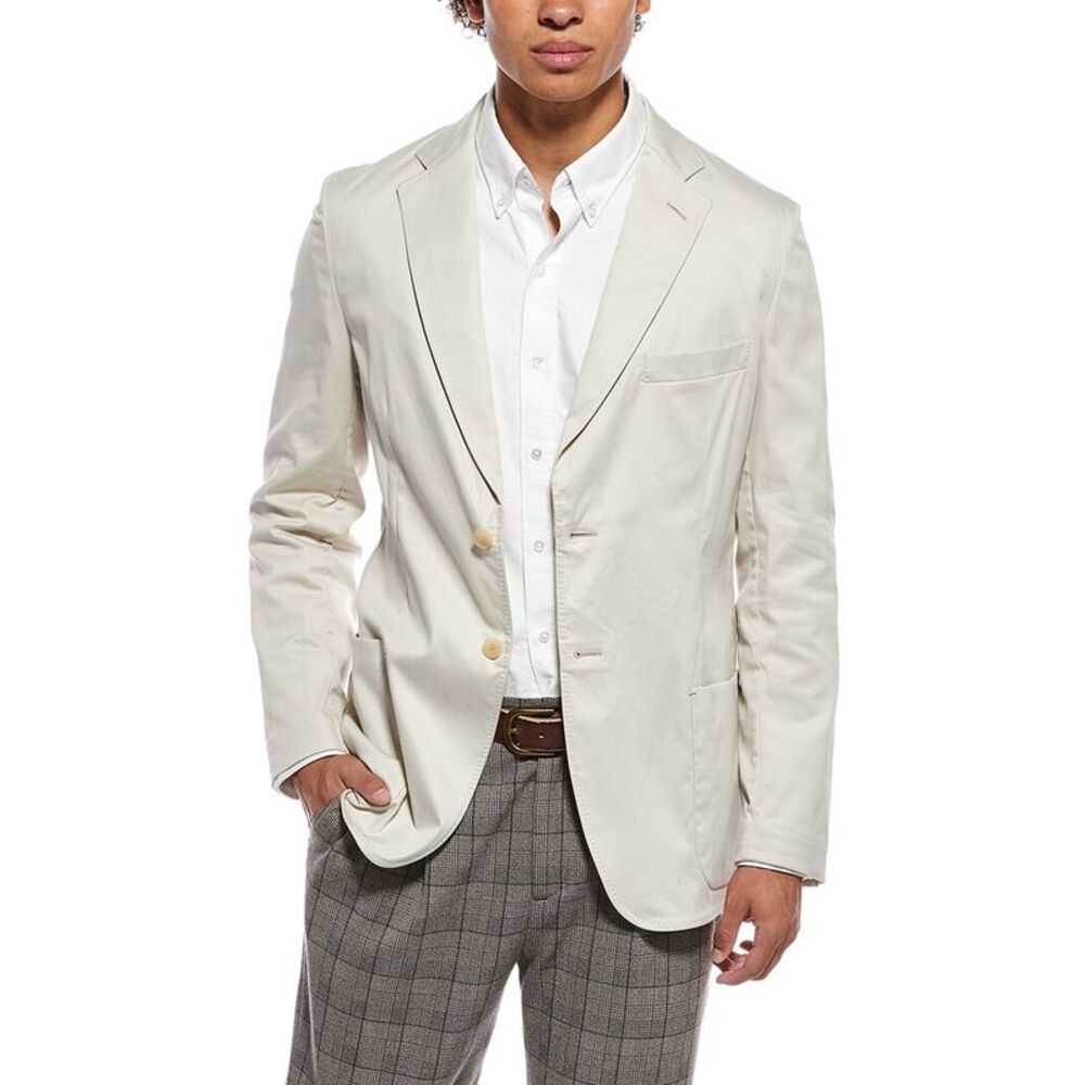 Brioni Mens  Deconstructed Blazer, Brown